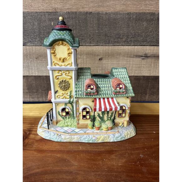 VTG Christmas PartyLite Olde World Village #4 Clock Tower - Picture 5 of 7